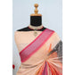 Generic Women's Linen Digital Print Saree With Unstitched Blouse 5.5Mtr (Multicolor) - MYLUXURY LANE ENTERPRISE