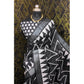 Generic Women's Cotton Linen Woven Design Saree With Unstitched Blouse 5.5Mtr (Black) - MYLUXURY LANE ENTERPRISE