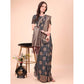 Generic Women's Cotton Printed Saree With Unstitched Blouse 5.5Mtr (Black) - MYLUXURY LANE ENTERPRISE
