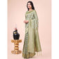 Generic Women's Cotton Printed Saree With Unstitched Blouse 5.5Mtr (Mhendi Green) - MYLUXURY LANE ENTERPRISE