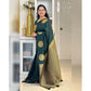 Generic Women's Silk Printed Saree With Unstitched Blouse 5.5Mtr (Green) - MYLUXURY LANE ENTERPRISE