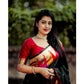 Generic Women's Silk Printed Saree With Unstitched Blouse 5.5Mtr (Multicolor) - MYLUXURY LANE ENTERPRISE