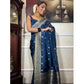 Generic Women's Silk Printed Saree With Unstitched Blouse 5.5Mtr (Rama) - MYLUXURY LANE ENTERPRISE