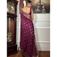 Generic Women's Silk Printed Saree With Unstitched Blouse 5.5Mtr (Wine) - MYLUXURY LANE ENTERPRISE