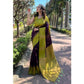 Generic Women's Silk Printed Saree With Unstitched Blouse 5.5Mtr (Wine) - MYLUXURY LANE ENTERPRISE