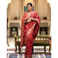 Generic Women's Silk Printed Saree With Unstitched Blouse 5.5Mtr (Red) - MYLUXURY LANE ENTERPRISE