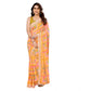 Generic Women's Small Lace Georgette Printed Ready-to-Wear Saree With Unstitched Blouse 5.5 Mtr (Yellow) - MYLUXURY LANE ENTERPRISE
