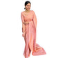 Generic Women's Silk Printed Saree With Unstitched Blouse 5.5Mtr (Peach) - MYLUXURY LANE ENTERPRISE