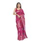Generic Women's Silk Printed Saree With Unstitched Blouse 5.5Mtr (Rani Pink) - MYLUXURY LANE ENTERPRISE
