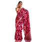Generic Women's Silk Printed Saree With Unstitched Blouse 5.5Mtr (Pink) - MYLUXURY LANE ENTERPRISE