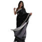Generic Women's Cotton Printed Saree With Unstitched Blouse 5.5Mtr (Black) - MYLUXURY LANE ENTERPRISE