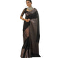 Generic Women's Silk Printed Saree With Unstitched Blouse 5.5Mtr (Black) - MYLUXURY LANE ENTERPRISE
