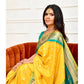 Generic Women's Soft Lichi Silk Printed Saree With Unstitched Blouse 5.5Mtr (Yellow) - MYLUXURY LANE ENTERPRISE