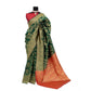 Generic Women's Banarasi Printed Saree With Unstitched Blouse 5.5Mtr (Green) - MYLUXURY LANE ENTERPRISE