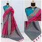 Generic Women's Banarasi Printed Saree With Unstitched Blouse 5.5Mtr (Rani) - MYLUXURY LANE ENTERPRISE