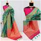 Generic Women's Banarasi Printed Saree With Unstitched Blouse 5.5Mtr (Rama) - MYLUXURY LANE ENTERPRISE