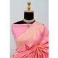 Generic Women's Banarasi Printed Saree With Unstitched Blouse 5.5Mtr (Pink) - MYLUXURY LANE ENTERPRISE