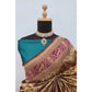 Generic Women's Banarasi Printed Saree With Unstitched Blouse 5.5Mtr (Purple) - MYLUXURY LANE ENTERPRISE