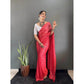 Generic Women's Chiffon Woven Bollywood Saree With Unstitched Blouse (5.5Mtr, Red) - MYLUXURY LANE ENTERPRISE