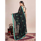 Generic Women's Georgette Printed Saree With Unstitched Blouse (5.5Mtr, Rama) - MYLUXURY LANE ENTERPRISE