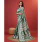 Generic Women's Cotton Silk Printed Saree With Unstitched Blouse 5.5Mtr (Green) - MYLUXURY LANE ENTERPRISE