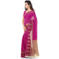 Generic Women's Faux Georgette Printed Saree With Unstitched Blouse 5.5Mtr (Pink) - MYLUXURY LANE ENTERPRISE