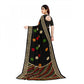 Generic Women's Faux Georgette Printed Saree With Unstitched Blouse 5.5Mtr (Multicolor) - MYLUXURY LANE ENTERPRISE
