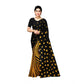 Generic Women's Georgette Printed Saree With Unstitched Blouse 5.5Mtr (Yellow) - MYLUXURY LANE ENTERPRISE