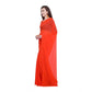 Generic Women's Dyed Solid Saree With Unstitched Blouse 5.5Mtr (Orange) - MYLUXURY LANE ENTERPRISE