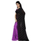 Generic Women's Faux Georgette Printed Saree With Unstitched Blouse 5.5Mtr (Purple) - MYLUXURY LANE ENTERPRISE