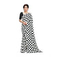 Generic Women's Georgette Printed Saree With Unstitched Blouse 5.5Mtr (W.Black) - MYLUXURY LANE ENTERPRISE