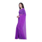 Generic Women's Dyed Solid Saree With Unstitched Blouse 5.5Mtr (Purple) - MYLUXURY LANE ENTERPRISE