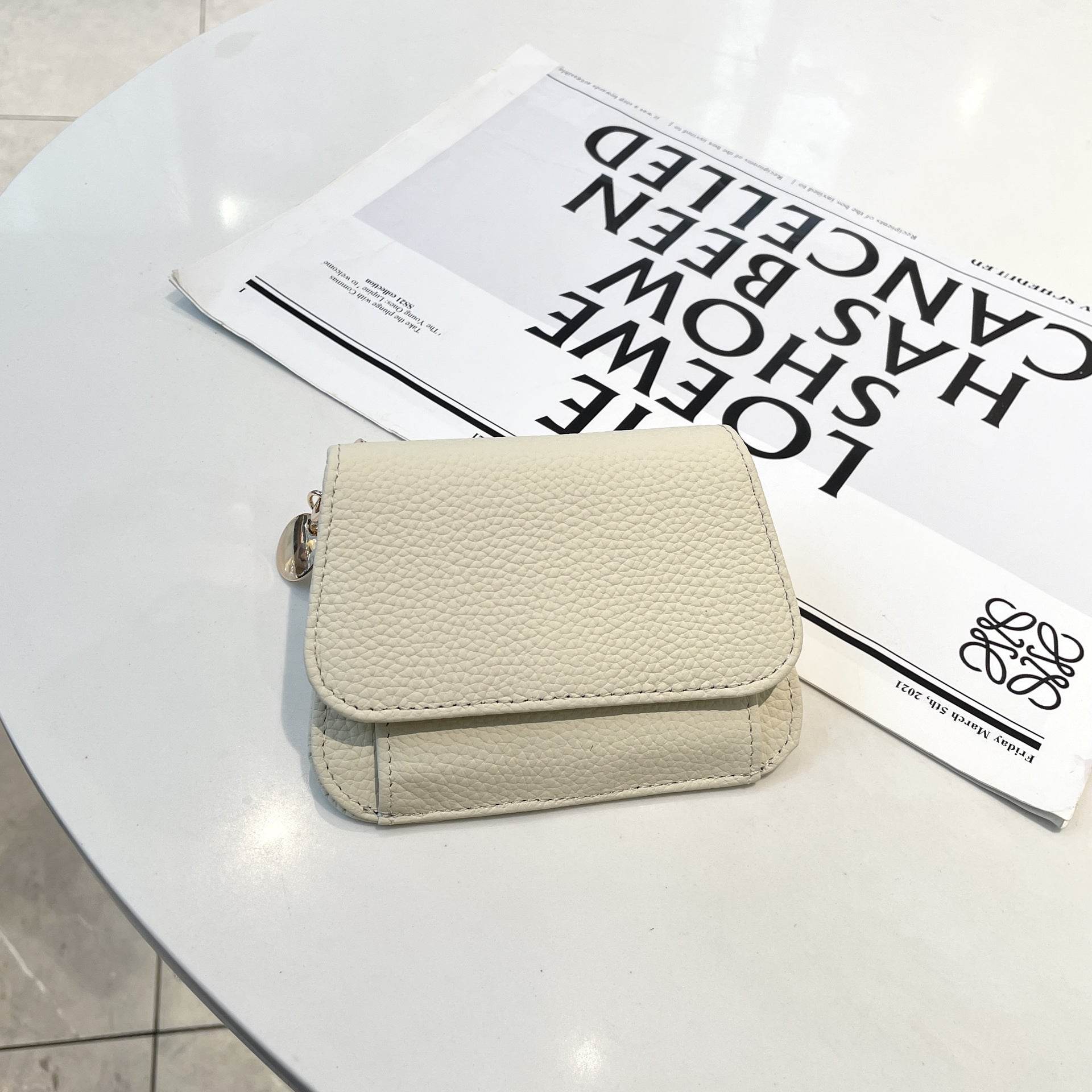 Ladies Card Holder Ins Cowhide Korean Style Mini Multi-card Slot Coin Purse - MYLUXURY LANE ENTERPRISE