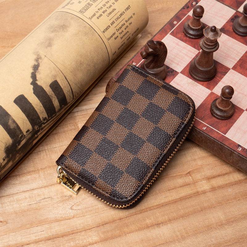 Credit Card Cover Women's Mini Purse Large Capacity Zipper Position Anti-degaussing Card Holder - MYLUXURY LANE ENTERPRISE