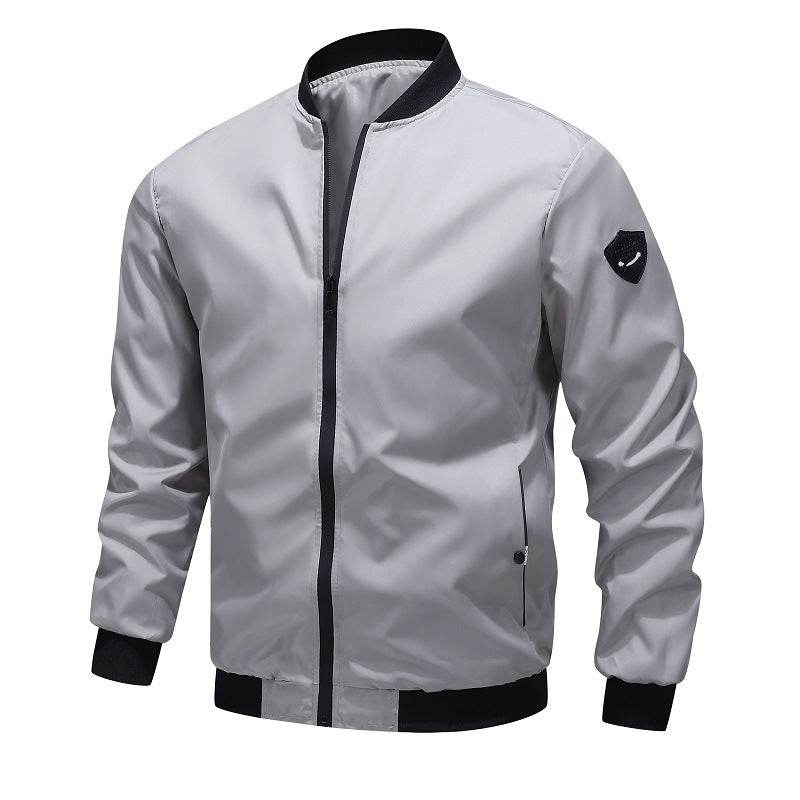 Spring And Autumn Casual Solid Color Men's Coat - MYLUXURY LANE ENTERPRISE