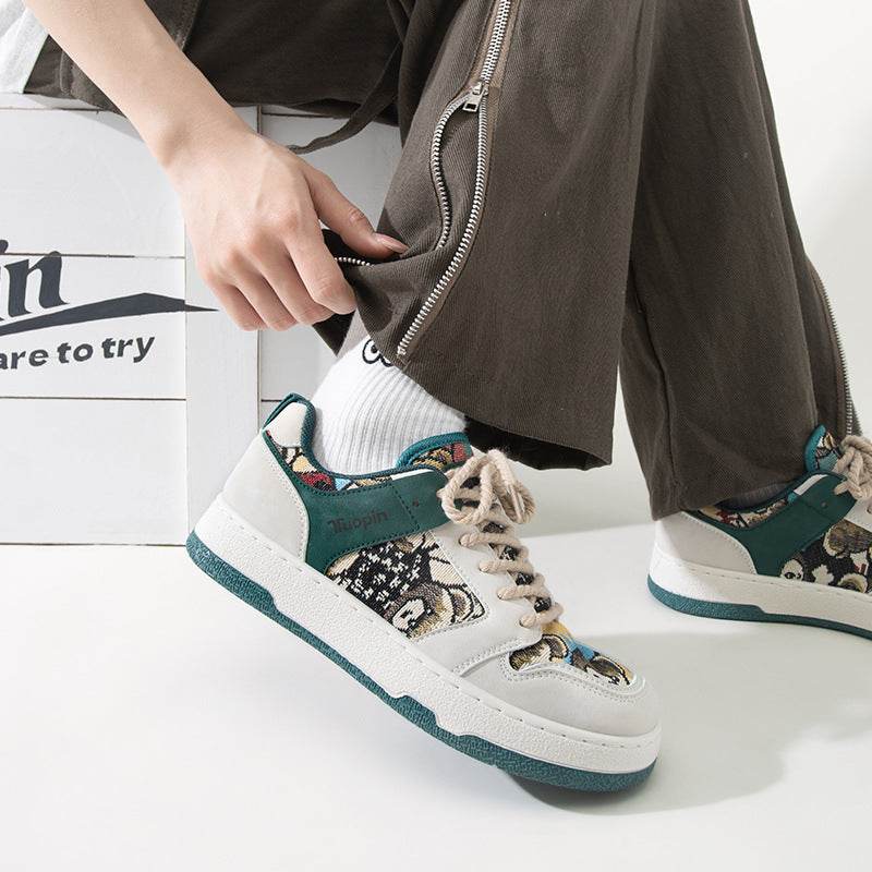Casual Sneakers Retro Hong Kong Style Versatile White Shoes - MYLUXURY LANE ENTERPRISE