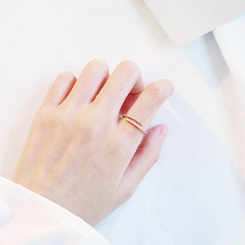 All-match exquisite zircon opening adjustable ring - MYLUXURY LANE ENTERPRISE