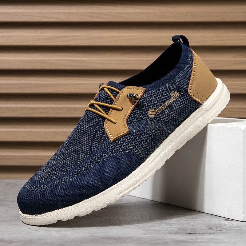 Casual Slip-on Mesh Shoes Lightweight Breathable Loafers Men Walking Running Sports Shoes - MYLUXURY LANE ENTERPRISE
