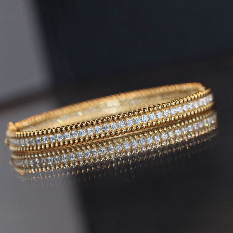 Fashion Full Rhinestone Bangle Bobo Bead - MYLUXURY LANE ENTERPRISE