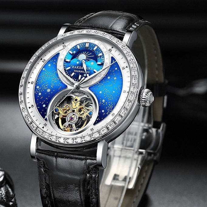 Automatic Mechanical Watch Young Men's Business All-Match Sports Watch Waterproof - MYLUXURY LANE ENTERPRISE