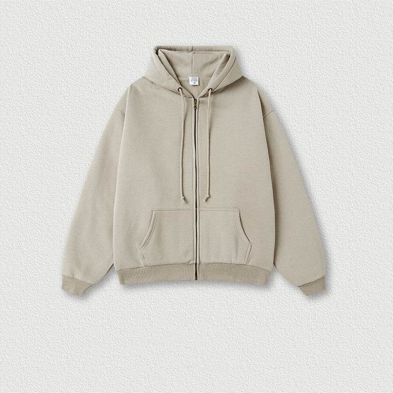 Men's Fashion Solid Color Zipper Sweater Jacket - MYLUXURY LANE ENTERPRISE