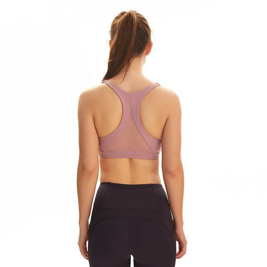 Mesh stitching sexy back sports bra - MYLUXURY LANE ENTERPRISE