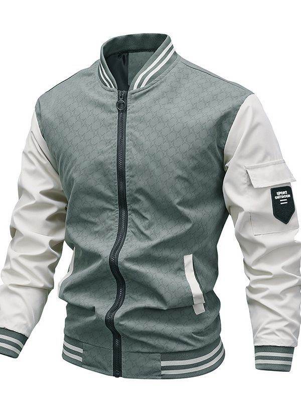 Jacket Men's Jacket Casual Stand Collar Trendy Brand Fashion Baseball Uniform Men's Youth Jacket Hollow Out - MYLUXURY LANE ENTERPRISE