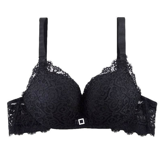 Lace Princess Small Chest Thick Cup Gathered Adjustable Girl Bra - MYLUXURY LANE ENTERPRISE