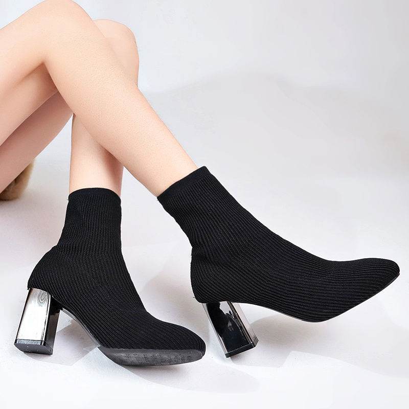 Elastic boots women high heels - MYLUXURY LANE ENTERPRISE