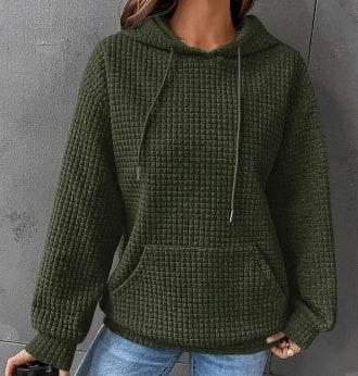 Women's Loose Casual Solid Color Long-sleeved Sweater - MYLUXURY LANE ENTERPRISE