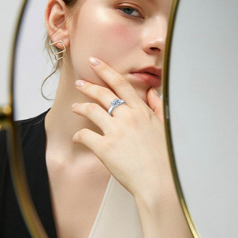 S925 Sterling Silver Plated 18K Gold Ring - MYLUXURY LANE ENTERPRISE