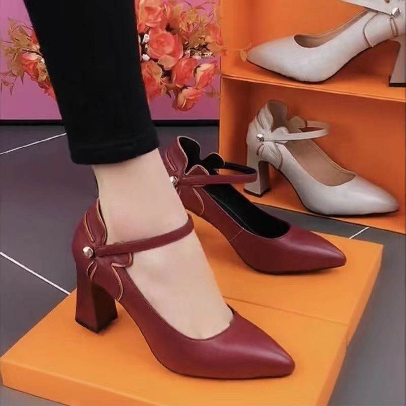 High Heels Women's Fashion Pointed Toe Shallow Mouth - MYLUXURY LANE ENTERPRISE