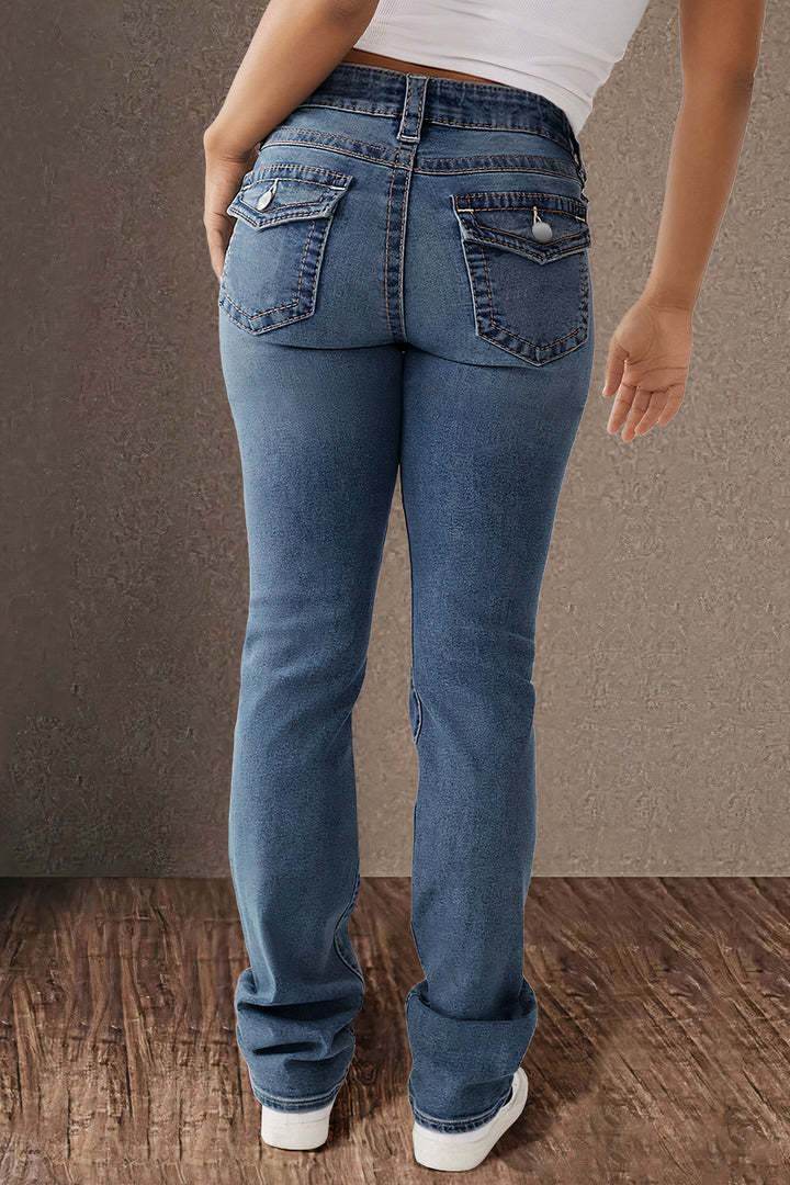 Spring And Summer New Women's Stretch Washed High Waist Jeans Casual Jeans - MYLUXURY LANE ENTERPRISE