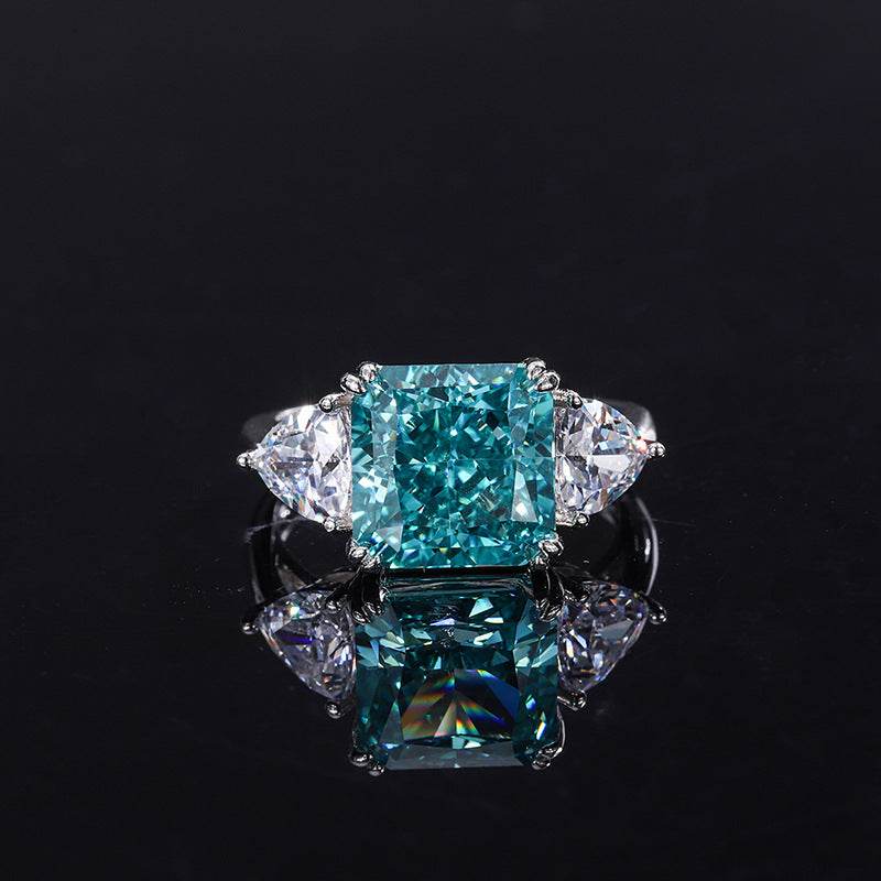 S925 All-body Silver High Carbon Diamond Ring - MYLUXURY LANE ENTERPRISE